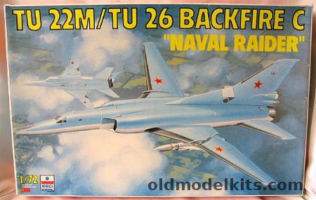 ESCI 1/72 TU 22M-TU-26 Backfire C Naval Raider - With Parts For Backfire B also, 9088 plastic model kit